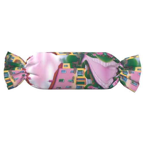 JaoXer 【Süßigkeitenförmiges zylindrisches Kissen】Verstellbare Nackenstütze, Plüsch-Körperkissen mit weichem süßem Romantik-Druckdesign JaoXer 【Süßigkeitenförmiges zylindrisches Kissen】Verstellbare Nackenstütze, Plüsch-Körperkissen mit weichem süßem Romantik-Druckdesign von JaoXer
