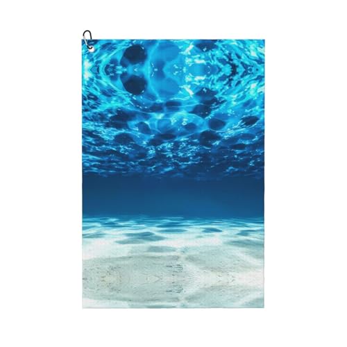 JaoXer Underwater Ocean View Print Golf Club Handtuch für Männer & Frauen - Tragbar mit Karabinerhaken - Perfekt für Sport, Yoga, Fitnessstudio, Strand JaoXer Underwater Ocean View Print Golf Club Handtuch für Männer & Frauen - Tragbar mit Karabinerhaken - Perfekt für Sport, Yoga, Fitnessstudio, Strand von JaoXer