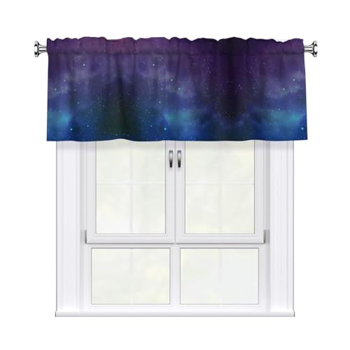 JaoXer Vorhang, Universum mit Sternen und Galaxie, interstellarer Druck, 137,2 x 45,7 cm, Fensterdekoration für Heimdekoration, perfekt für Badezimmer, Waschküche JaoXer Vorhang, Universum mit Sternen und Galaxie, interstellarer Druck, 137,2 x 45,7 cm, Fensterdekoration für Heimdekoration, perfekt für Badezimmer, Waschküche von JaoXer