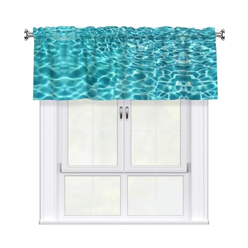 JaoXer Vorhang für Schwimmbad, Wasserdruck, 137,2 x 45,7 cm, Fensterdekoration für Zuhause, perfekt für Badezimmer, Waschküche JaoXer Vorhang für Schwimmbad, Wasserdruck, 137,2 x 45,7 cm, Fensterdekoration für Zuhause, perfekt für Badezimmer, Waschküche von JaoXer