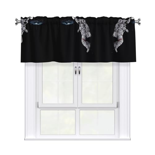 JaoXer Vorhang mit Astronauten-Motiv, Basketball-Druck, 137,2 x 45,7 cm, Fensterdekoration für Heimdekoration, perfekt für Badezimmer, Waschküche JaoXer Vorhang mit Astronauten-Motiv, Basketball-Druck, 137,2 x 45,7 cm, Fensterdekoration für Heimdekoration, perfekt für Badezimmer, Waschküche von JaoXer