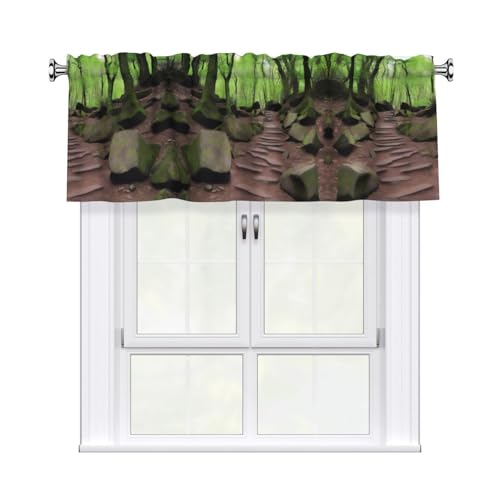 JaoXer Vorhang mit Wanderweg-Druck, 137,2 x 45,7 cm, Fensterdekoration für Heimdekoration, perfekt für Badezimmer, Waschküche JaoXer Vorhang mit Wanderweg-Druck, 137,2 x 45,7 cm, Fensterdekoration für Heimdekoration, perfekt für Badezimmer, Waschküche von JaoXer