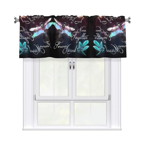 JaoXer Vorhang mit buntem Libellen-Druck, 137,2 x 45,7 cm, Fensterdekoration für Heimdekoration, perfekt für Badezimmer, Waschküche JaoXer Vorhang mit buntem Libellen-Druck, 137,2 x 45,7 cm, Fensterdekoration für Heimdekoration, perfekt für Badezimmer, Waschküche von JaoXer