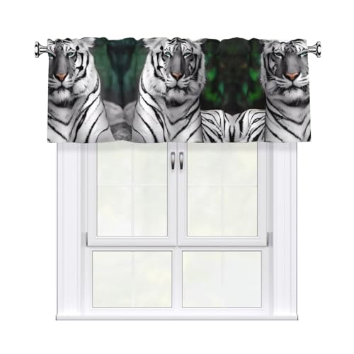 JaoXer Vorhang mit niedlichem Leopardenmuster, 137,2 x 45,7 cm, Fensterdekoration für Heimdekoration, perfekt für Badezimmer, Waschküche JaoXer Vorhang mit niedlichem Leopardenmuster, 137,2 x 45,7 cm, Fensterdekoration für Heimdekoration, perfekt für Badezimmer, Waschküche von JaoXer