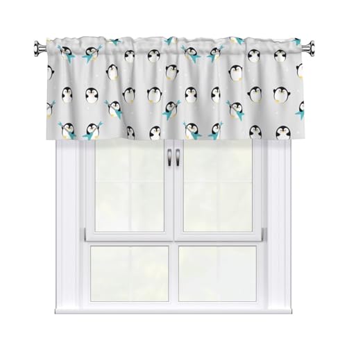 JaoXer Vorhang mit niedlichem Pinguin-Druck, 137,2 x 45,7 cm, Fensterdekoration für Heimdekoration, perfekt für Badezimmer, Waschküche JaoXer Vorhang mit niedlichem Pinguin-Druck, 137,2 x 45,7 cm, Fensterdekoration für Heimdekoration, perfekt für Badezimmer, Waschküche von JaoXer