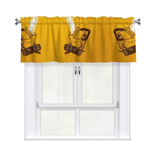JaoXer Vorhang mit niedlichem weinendem Kettensägen-Druck, 137,2 x 45,7 cm, Fensterdekoration für Heimdekoration, perfekt für Badezimmer, Waschküche JaoXer Vorhang mit niedlichem weinendem Kettensägen-Druck, 137,2 x 45,7 cm, Fensterdekoration für Heimdekoration, perfekt für Badezimmer, Waschküche von JaoXer