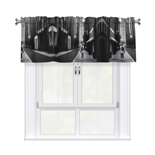 JaoXer a Urban Vibes Vorhang, bedruckt, 137,2 x 45,7 cm, Fensterdekoration für Heimdekoration, perfekt für Badezimmer, Waschküche JaoXer a Urban Vibes Vorhang, bedruckt, 137,2 x 45,7 cm, Fensterdekoration für Heimdekoration, perfekt für Badezimmer, Waschküche von JaoXer