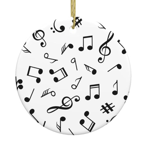 Keramik-Weihnachtsbaumschmuck mit Musikmotiv – festliche, runde hängende Dekoration für Weihnachten, Feiertage, Hochzeiten und mehr Keramik-Weihnachtsbaumschmuck mit Musikmotiv – festliche, runde hängende Dekoration für Weihnachten, Feiertage, Hochzeiten und mehr von JaoXer