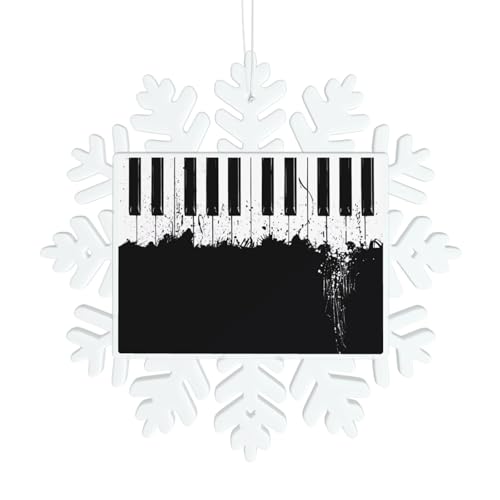 Klavier-Schneeflocken-Dekorationen – Winter Weihnachten zum Aufhängen für Weihnachtsbaum, Urlaub, Hochzeit, Party, Schilder, Tischdekoration Klavier-Schneeflocken-Dekorationen – Winter Weihnachten zum Aufhängen für Weihnachtsbaum, Urlaub, Hochzeit, Party, Schilder, Tischdekoration von JaoXer
