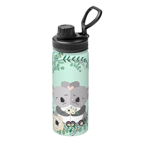 Koala Isolierkessel für Sport, doppelwandige Thermoskanne für heiße und kalte Getränke, 530 ml, perfekt für Reisen, Camping Koala Isolierkessel für Sport, doppelwandige Thermoskanne für heiße und kalte Getränke, 530 ml, perfekt für Reisen, Camping von JaoXer