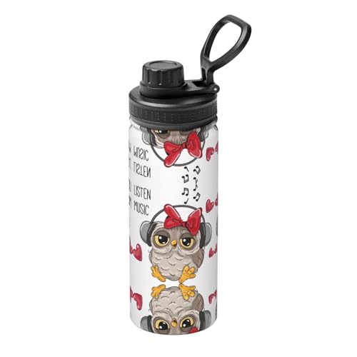 Love Owl Isolierkessel, 530 ml, doppelwandige Thermoskanne für heiße und kalte Getränke, perfekt für Reisen, Camping Love Owl Isolierkessel, 530 ml, doppelwandige Thermoskanne für heiße und kalte Getränke, perfekt für Reisen, Camping von JaoXer