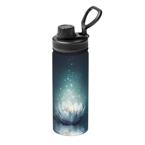 Magic Lotus Floral 510.3 g Sport Isolierter Wasserkocher - Doppelwandige Thermoskanne für heiße und kalte Getränke - Perfekt für Reisen, Camping Magic Lotus Floral 510.3 g Sport Isolierter Wasserkocher - Doppelwandige Thermoskanne für heiße und kalte Getränke - Perfekt für Reisen, Camping von JaoXer