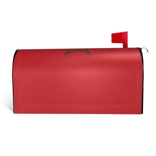 Magnetische Briefkastenabdeckung, Motiv: Flagge von Marokko, personalisierbar, reflektierend, 53,3 x 45,7 cm, Briefkastenabdeckung für Outdoor-Gartendekoration von JaoXer