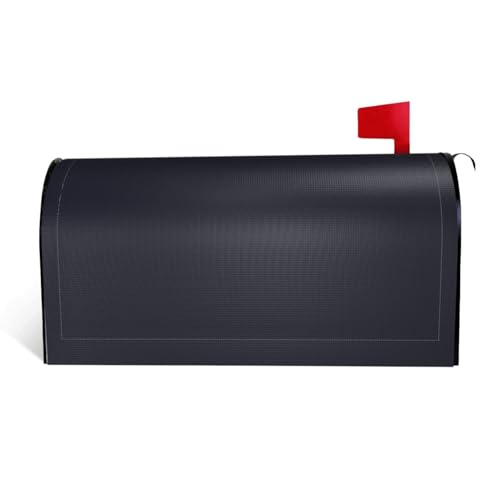 Magnetische Briefkastenabdeckung, einfarbig, schwarz, bedruckt, personalisierbar, reflektierend, 53,3 x 45,7 cm, Briefkastenabdeckung für Outdoor-Gartendekoration von JaoXer