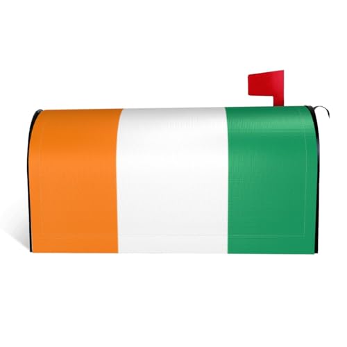 Magnetische Briefkastenabdeckung mit Flagge der Elfenbeinküste, personalisierbar, reflektierend, 64,8 x 53,3 cm, Briefkastenabdeckung für Outdoor-Gartendekoration von JaoXer