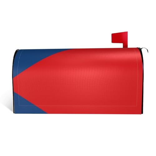 Magnetische Briefkastenabdeckung mit Flagge der Tschechischen Republik, personalisierbar, reflektierend, 53,3 x 45,7 cm, Briefkastenabdeckung für Outdoor-Gartendekoration von JaoXer