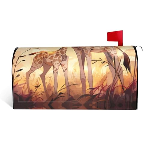 Magnetische Briefkastenabdeckung mit Giraffenmotiv, personalisierbar, reflektierend, 53,3 x 45,7 cm, Briefkasten-Abdeckung für Outdoor-Gartendekoration Magnetische Briefkastenabdeckung mit Giraffenmotiv, personalisierbar, reflektierend, 53,3 x 45,7 cm, Briefkasten-Abdeckung für Outdoor-Gartendekoration von JaoXer