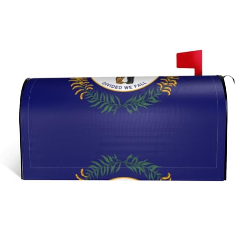 Magnetische Briefkastenabdeckung mit Kentucky-Staatsflagge, personalisierbar, reflektierend, 53,3 x 45,7 cm, Briefkastenabdeckung für Outdoor-Gartendekoration von JaoXer