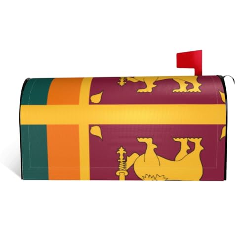 Magnetische Briefkastenabdeckung mit Sri Lanka-Flagge, personalisierbar, reflektierend, 64,8 x 53,3 cm, Briefkastenabdeckung für Outdoor-Gartendekoration Magnetische Briefkastenabdeckung mit Sri Lanka-Flagge, personalisierbar, reflektierend, 64,8 x 53,3 cm, Briefkastenabdeckung für Outdoor-Gartendekoration von JaoXer