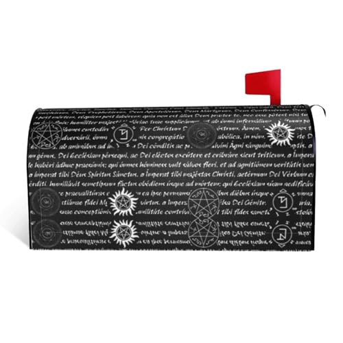 Magnetische Briefkastenabdeckung mit Supernatural Inspirationsdruck, personalisierbar, reflektierend, 53,3 x 45,7 cm, Briefkastenabdeckung für Outdoor-Gartendekoration von JaoXer