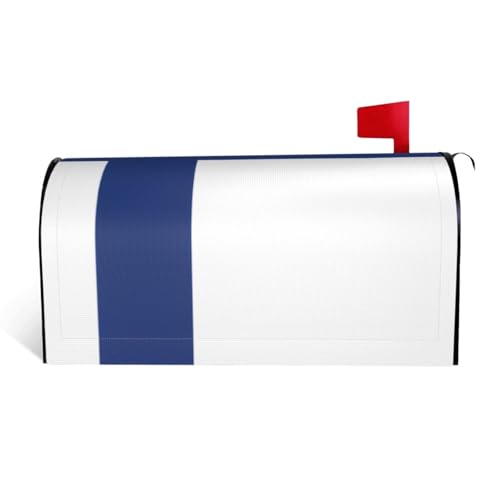Magnetische Briefkastenabdeckung mit finnischer Flagge, personalisierbar, reflektierend, 64,8 x 53,3 cm, Briefkastenabdeckung für Outdoor-Gartendekoration von JaoXer