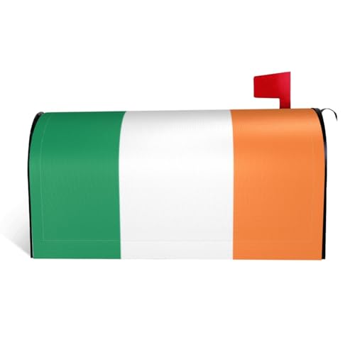 Magnetische Briefkastenabdeckung mit irischer Flagge, personalisierbar, reflektierend, 64,8 x 53,3 cm, Briefkastenabdeckung für Outdoor-Gartendekoration von JaoXer