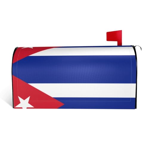 Magnetische Briefkastenabdeckung mit kubanischer Flagge, personalisierbar, reflektierend, 53,3 x 45,7 cm, Briefkastenabdeckung für Outdoor-Gartendekoration von JaoXer
