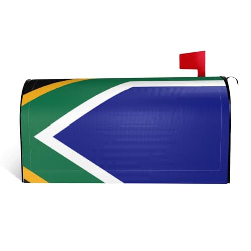 Magnetische Briefkastenabdeckung mit südafrikanischer Flagge, personalisierbar, reflektierend, 53,3 x 45,7 cm, Briefkastenabdeckung für Outdoor-Gartendekoration von JaoXer