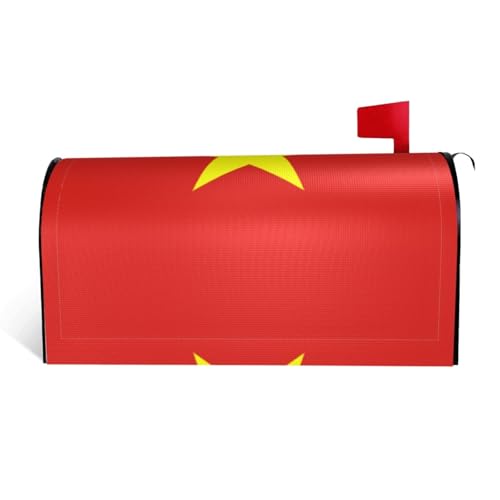 Magnetische Briefkastenabdeckung mit vietnamesischer Flagge, personalisierbar, reflektierend, 53,3 x 45,7 cm, Briefkastenabdeckung für Outdoor-Gartendekoration von JaoXer