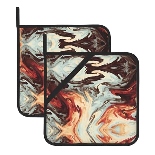 Marmor-Topfhalter-Sets für Küche und Grill, hitzebeständige Hotpads und Topflappen, perfekt zum Backen, Grillen Marmor-Topfhalter-Sets für Küche und Grill, hitzebeständige Hotpads und Topflappen, perfekt zum Backen, Grillen von JaoXer