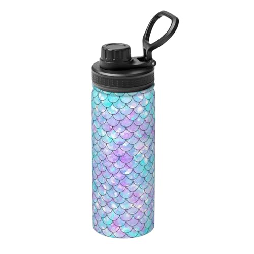 Mermaid Isolierter Wasserkocher, 530 ml, doppelwandige Thermoskanne für heiße und kalte Getränke, perfekt für Reisen, Camping Mermaid Isolierter Wasserkocher, 530 ml, doppelwandige Thermoskanne für heiße und kalte Getränke, perfekt für Reisen, Camping von JaoXer
