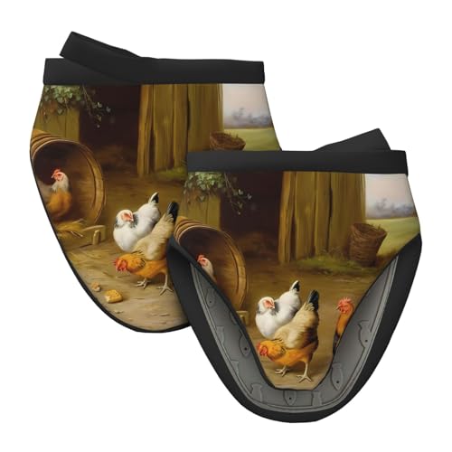 Mini-Silikon-Ofenhandschuhe, Topflappen-Set – Huhn und Hahn-Druck, hitzebeständig, ideal zum Backen, Kochen und Campen, 2 Stück Mini-Silikon-Ofenhandschuhe, Topflappen-Set – Huhn und Hahn-Druck, hitzebeständig, ideal zum Backen, Kochen und Campen, 2 Stück von JaoXer