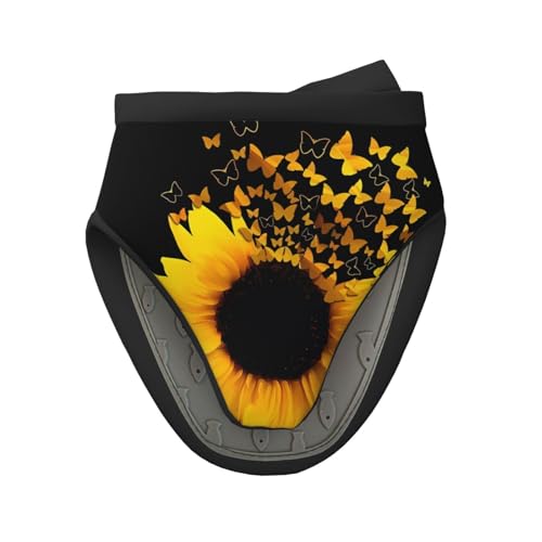 Mini-Silikon-Ofenhandschuhe, Topflappen-Set – Sonnenblumen, Blumen, Schmetterlinge, Kunstdruck, hitzebeständig, ideal zum Backen, Kochen und Campen, 1 Stück Mini-Silikon-Ofenhandschuhe, Topflappen-Set – Sonnenblumen, Blumen, Schmetterlinge, Kunstdruck, hitzebeständig, ideal zum Backen, Kochen und Campen, 1 Stück von JaoXer