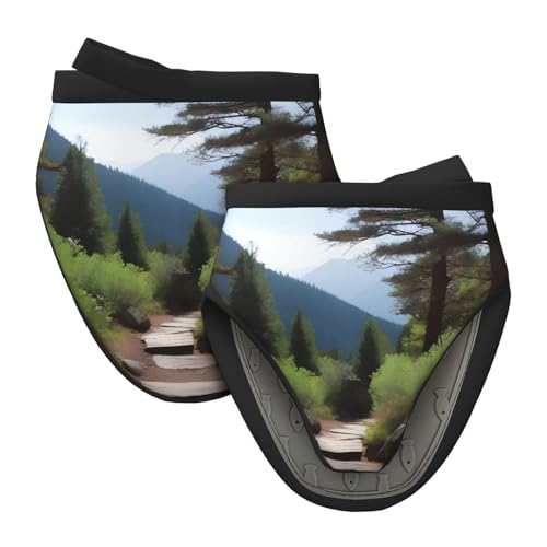 Mini-Silikon-Ofenhandschuhe, Topflappen-Set – ein Wanderweg-Druck, hitzebeständig, ideal zum Backen, Kochen und Campen, 2 Stück Mini-Silikon-Ofenhandschuhe, Topflappen-Set – ein Wanderweg-Druck, hitzebeständig, ideal zum Backen, Kochen und Campen, 2 Stück von JaoXer