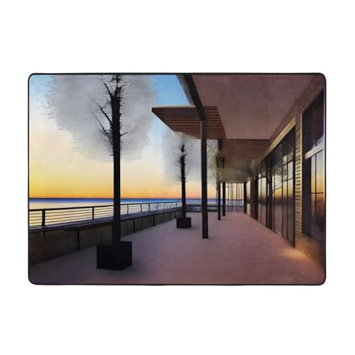 Moderner Teppich mit ChillingChillingChilling-Druck, 203,2 x 147,3 cm, weicher Teppich für Wohnzimmer, Büro, Couchtisch, Balkon, verschleißfest Moderner Teppich mit ChillingChillingChilling-Druck, 203,2 x 147,3 cm, weicher Teppich für Wohnzimmer, Büro, Couchtisch, Balkon, verschleißfest von JaoXer