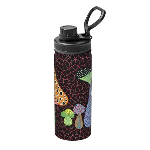 Mushroom Isolierter Sportwasserkocher, doppelwandige Thermoskanne für heiße und kalte Getränke, 530 ml, perfekt für Reisen, Camping Mushroom Isolierter Sportwasserkocher, doppelwandige Thermoskanne für heiße und kalte Getränke, 530 ml, perfekt für Reisen, Camping von JaoXer