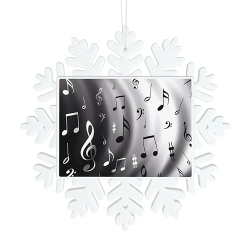 Musiknoten Druck Schneeflocke Dekorationen - Winter Weihnachten hängen für Weihnachtsbaum, Urlaub Hochzeit Party Schilder, Tischdekoration Musiknoten Druck Schneeflocke Dekorationen - Winter Weihnachten hängen für Weihnachtsbaum, Urlaub Hochzeit Party Schilder, Tischdekoration von JaoXer