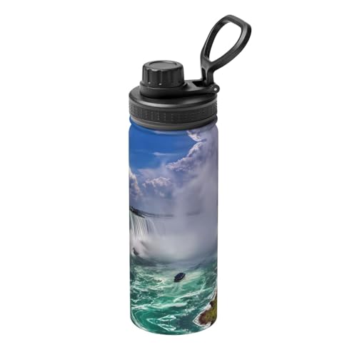 Niagara Falls 530 ml Sport Isolierter Wasserkocher - Doppelwandige Thermoskanne für heiße und kalte Getränke - Perfekt für Reisen, Camping von JaoXer