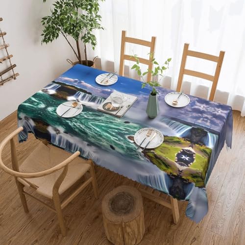 Niagara Falls quadratische Spitzentischdecke – klassische Schneiderei für Esstische, Couchtische und Feiertagsfeiern Niagara Falls quadratische Spitzentischdecke – klassische Schneiderei für Esstische, Couchtische und Feiertagsfeiern von JaoXer