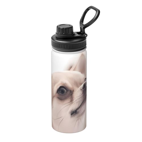 Niedlicher Chihuahua 510.3 g Sport Isolierter Wasserkocher - Doppelwandige Thermoskanne für heiße und kalte Getränke - Perfekt für Reisen, Camping Niedlicher Chihuahua 510.3 g Sport Isolierter Wasserkocher - Doppelwandige Thermoskanne für heiße und kalte Getränke - Perfekt für Reisen, Camping von JaoXer