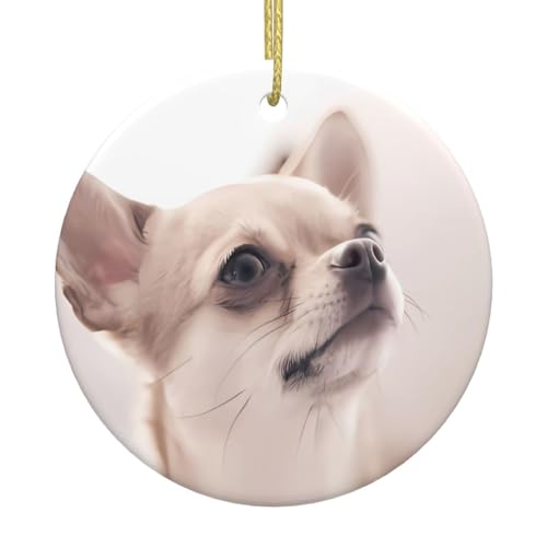 Niedlicher Chihuahua-Weihnachtsbaum, Keramik, hängende dekorative Ornamente für Weihnachten, Feiertage, Wandhalterung, Dekoration für Zuhause, Partys Niedlicher Chihuahua-Weihnachtsbaum, Keramik, hängende dekorative Ornamente für Weihnachten, Feiertage, Wandhalterung, Dekoration für Zuhause, Partys von JaoXer