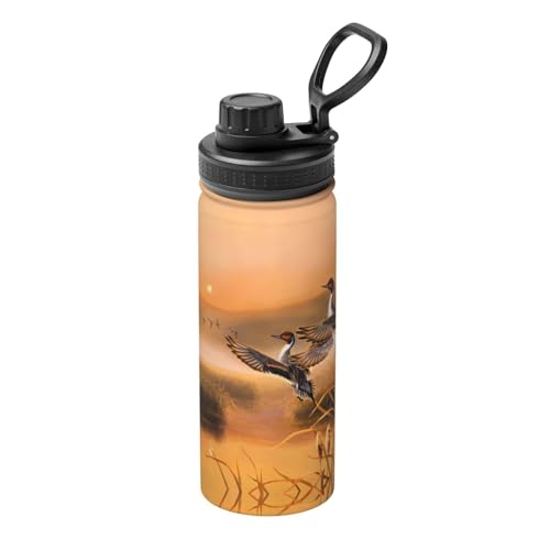 Ölgemälde Ente 510.3 g Sport Isolierter Wasserkocher - Doppelwandige Thermoskanne für heiße und kalte Getränke - Perfekt für Reisen, Camping Ölgemälde Ente 510.3 g Sport Isolierter Wasserkocher - Doppelwandige Thermoskanne für heiße und kalte Getränke - Perfekt für Reisen, Camping von JaoXer