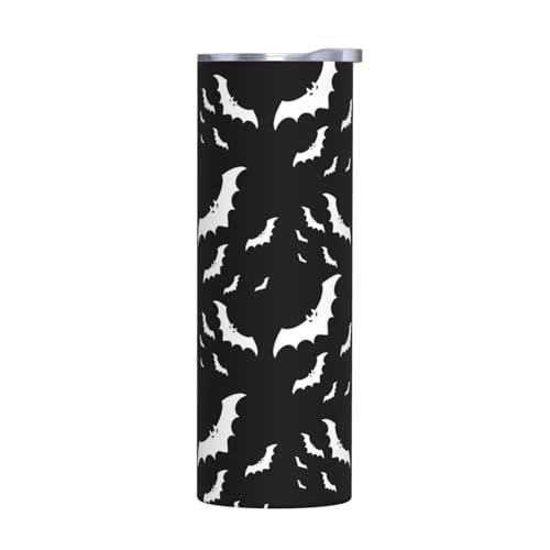 Ohne Zubehör Edelstahlbecher mit Deckel – 590 ml Halloween Flying Bats Print Isolierte Wasserflasche, perfekt für Sport, Büro und Zuhause Ohne Zubehör Edelstahlbecher mit Deckel – 590 ml Halloween Flying Bats Print Isolierte Wasserflasche, perfekt für Sport, Büro und Zuhause von JaoXer
