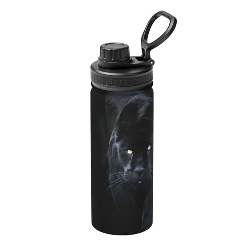 Panther mit blauen Augen, 530 ml, isolierter Wasserkocher, doppelwandige Thermoskanne für heiße und kalte Getränke, perfekt für Reisen, Camping Panther mit blauen Augen, 530 ml, isolierter Wasserkocher, doppelwandige Thermoskanne für heiße und kalte Getränke, perfekt für Reisen, Camping von JaoXer