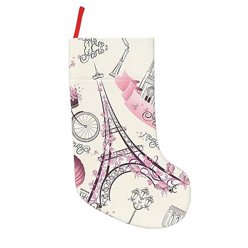 Paris Eiffelturm-Blume, 45,7 cm, Weihnachtsstrümpfe, Weihnachtsdekoration, personalisierte Geschenktüte für glückliche jährliche Zeremonien Paris Eiffelturm-Blume, 45,7 cm, Weihnachtsstrümpfe, Weihnachtsdekoration, personalisierte Geschenktüte für glückliche jährliche Zeremonien von JaoXer