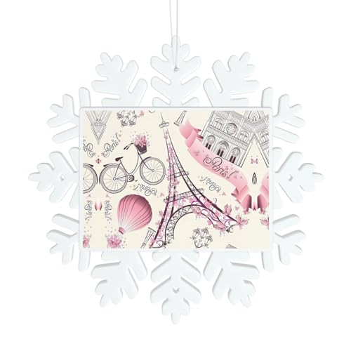 Paris Eiffelturm Blume Schneeflocke Dekorationen - Winter Weihnachten hängen für Weihnachtsbaum, Urlaub Hochzeit Party Schilder, Tischdekoration Paris Eiffelturm Blume Schneeflocke Dekorationen - Winter Weihnachten hängen für Weihnachtsbaum, Urlaub Hochzeit Party Schilder, Tischdekoration von JaoXer