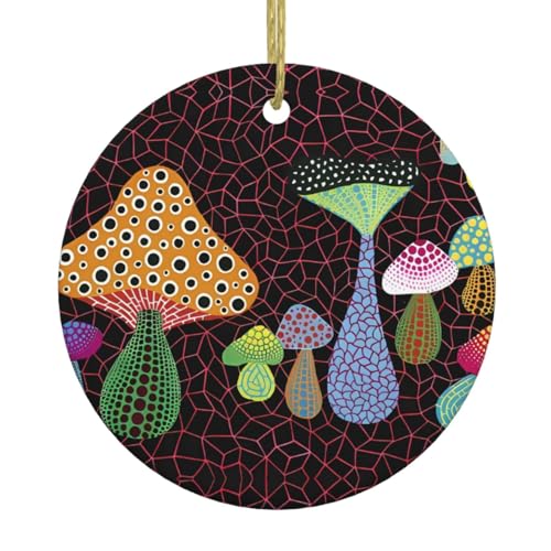 Pilz-Keramik-Weihnachtsbaumschmuck – festliche, runde hängende Dekoration für Weihnachten, Feiertage, Hochzeiten und mehr Pilz-Keramik-Weihnachtsbaumschmuck – festliche, runde hängende Dekoration für Weihnachten, Feiertage, Hochzeiten und mehr von JaoXer