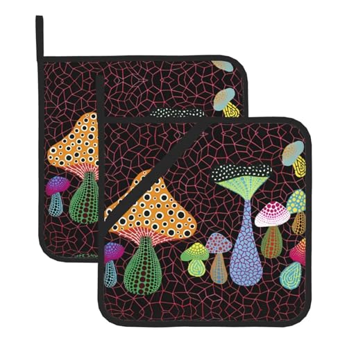 Pilz-Topflappen-Sets für Küche und Grill, hitzebeständige Hotpads und Topflappen, perfekt zum Backen, Grillen Pilz-Topflappen-Sets für Küche und Grill, hitzebeständige Hotpads und Topflappen, perfekt zum Backen, Grillen von JaoXer