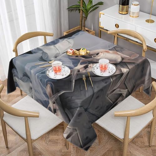Quadratische Tischdecke mit Ballettschuh-Druck, perfekt für drinnen und draußen, Esstisch, Couchtisch und Bürokonferenzen Quadratische Tischdecke mit Ballettschuh-Druck, perfekt für drinnen und draußen, Esstisch, Couchtisch und Bürokonferenzen von JaoXer