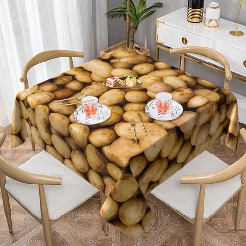 Quadratische Tischdecke mit Gartenkartoffel-Druck, perfekt für drinnen und draußen, Esstisch, Couchtisch und Bürokonferenzen Quadratische Tischdecke mit Gartenkartoffel-Druck, perfekt für drinnen und draußen, Esstisch, Couchtisch und Bürokonferenzen von JaoXer
